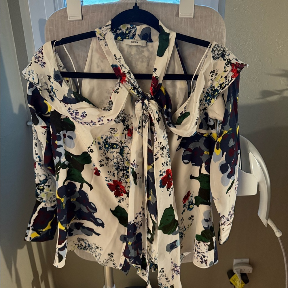 ERDEM Multicolor Floral Blouse